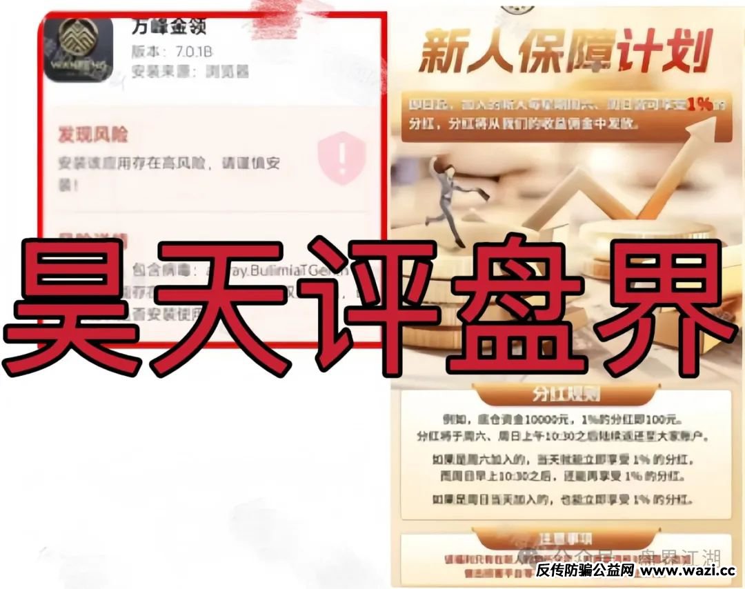 【万峰金领】：跟单类资金盘骗局，已经有团队被单割，即将崩盘跑路！