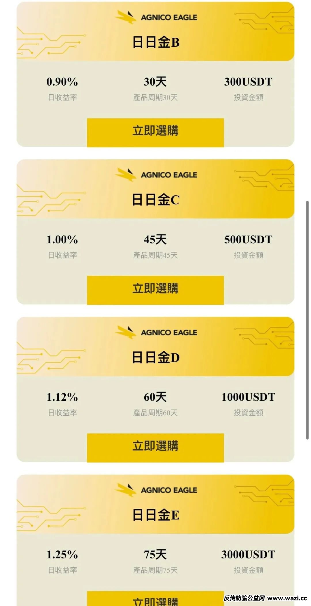 【骗局】伊格尔矿业—AGNICO EAGLE，涉嫌非法吸收公众存款，注意警惕。