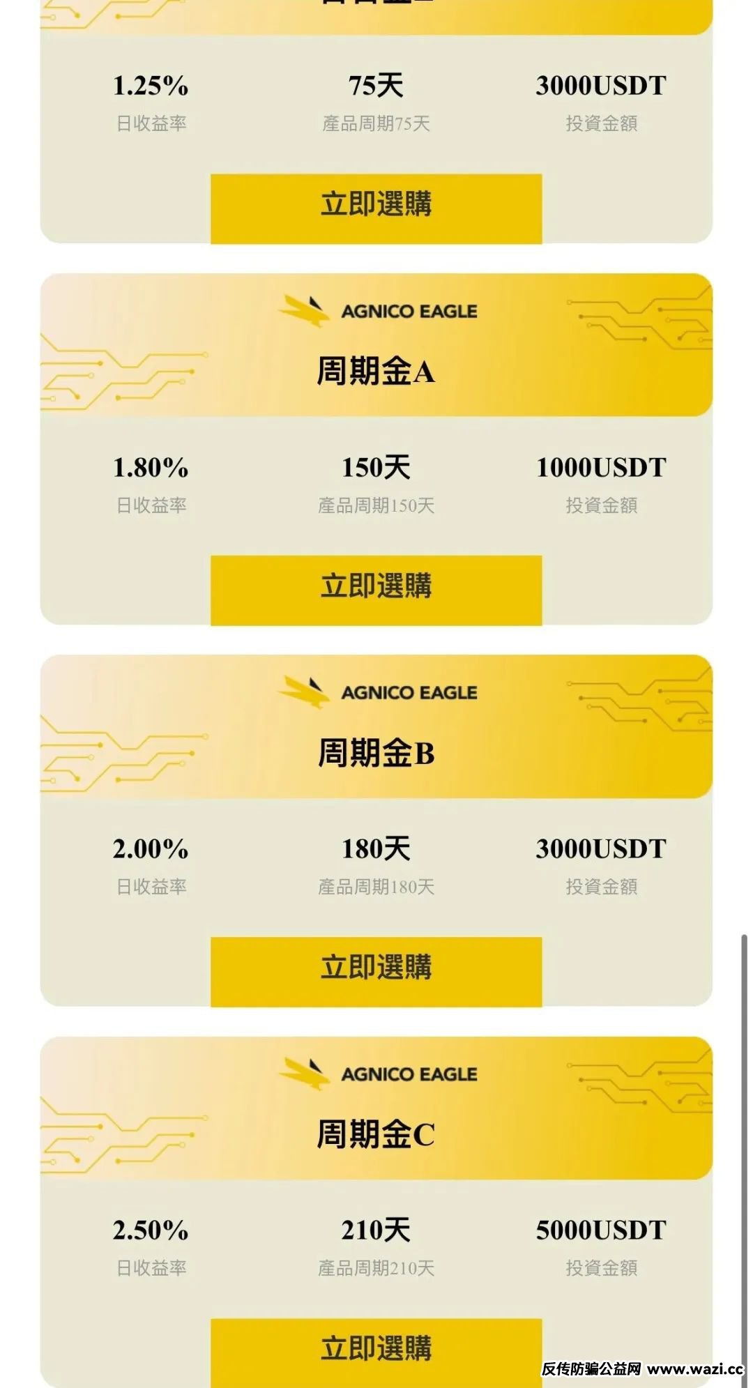 【骗局】伊格尔矿业—AGNICO EAGLE，涉嫌非法吸收公众存款，注意警惕。