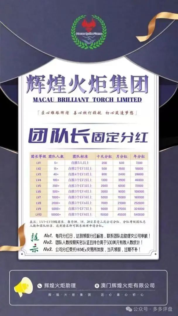 辉煌火炬集团资金盘；本质是用新投资者的资金支付旧投资者的 “收益”，形成庞氏骗局。