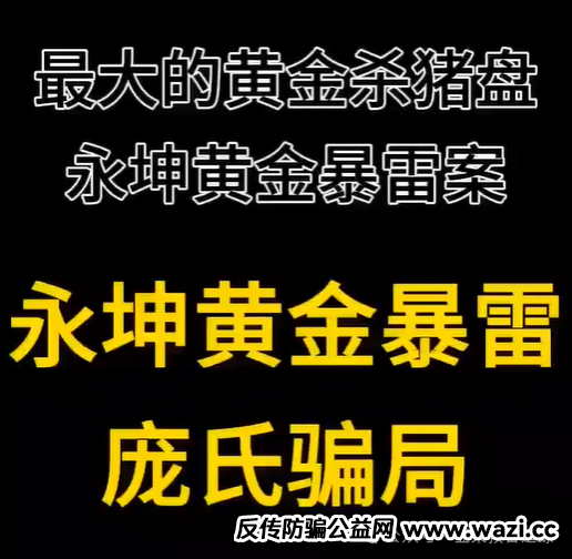 最大黄金杀猪盘——永坤黄金暴雷！这所谓的“黄金理财”本质上是一场精心设