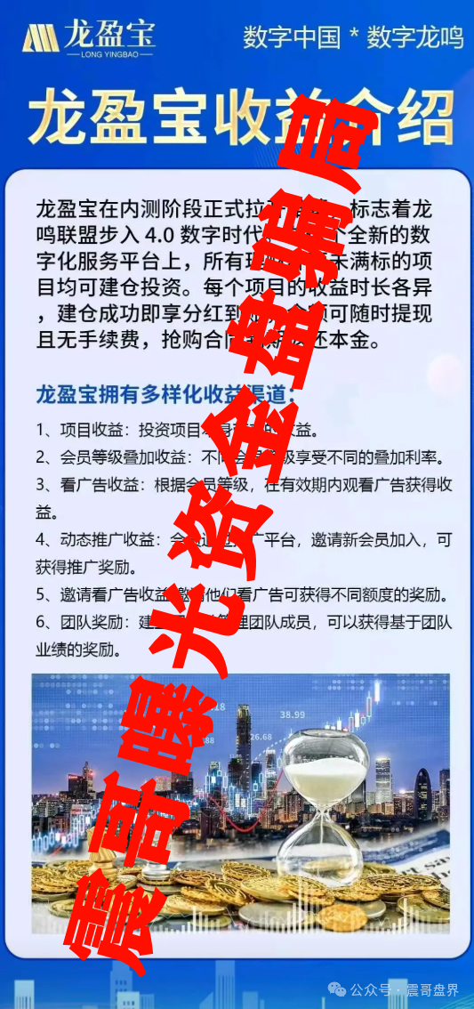 龙鸣联盟（龙盈宝）打着高收益旗号的资金盘快撑不住了！