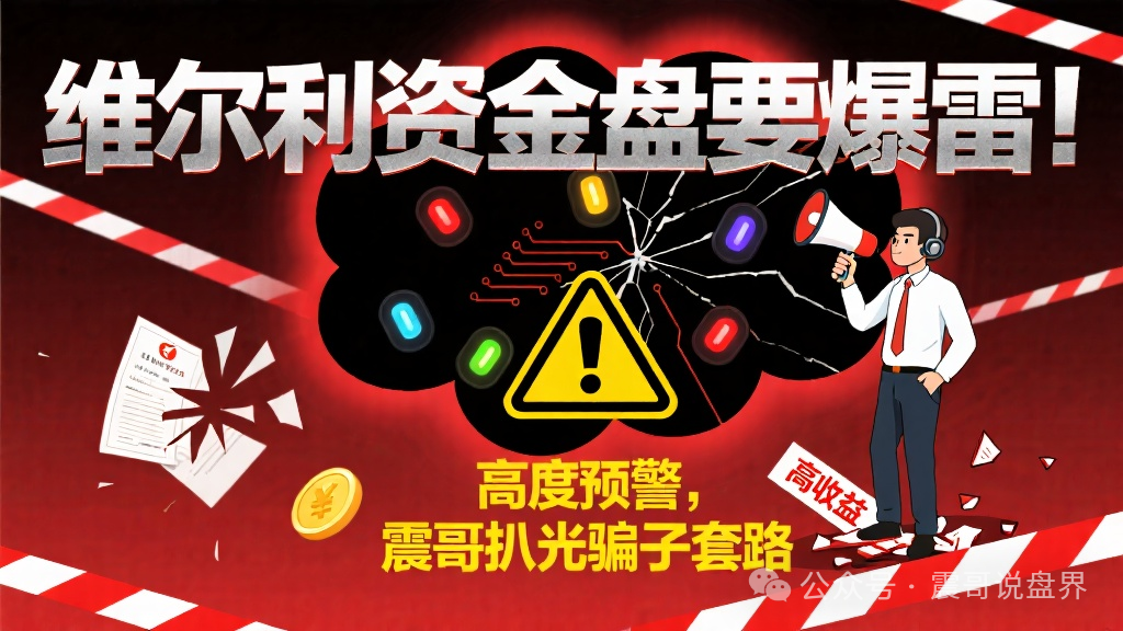 【维尔利】资金盘要爆雷！高度预警，震哥扒光骗子套路！