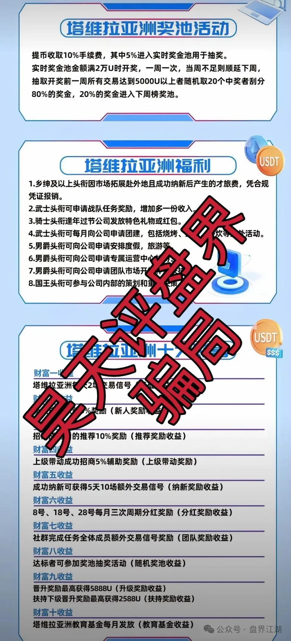 【塔维拉亚洲】资金盘骗局；这伙诈骗团伙一个月开几个韭菜盘，看见一定要远离！