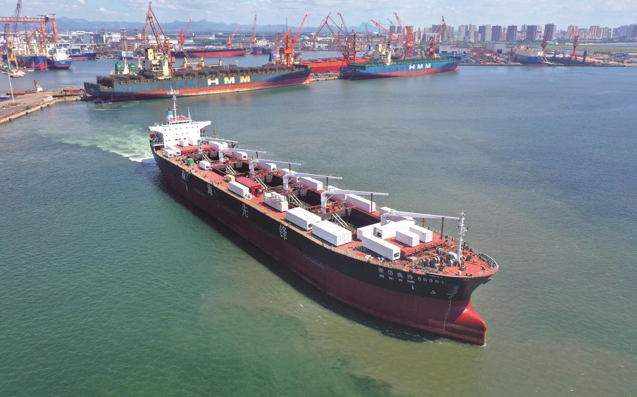 “浙岱渔养60001”大型远洋游弋式通海型养殖工船交付