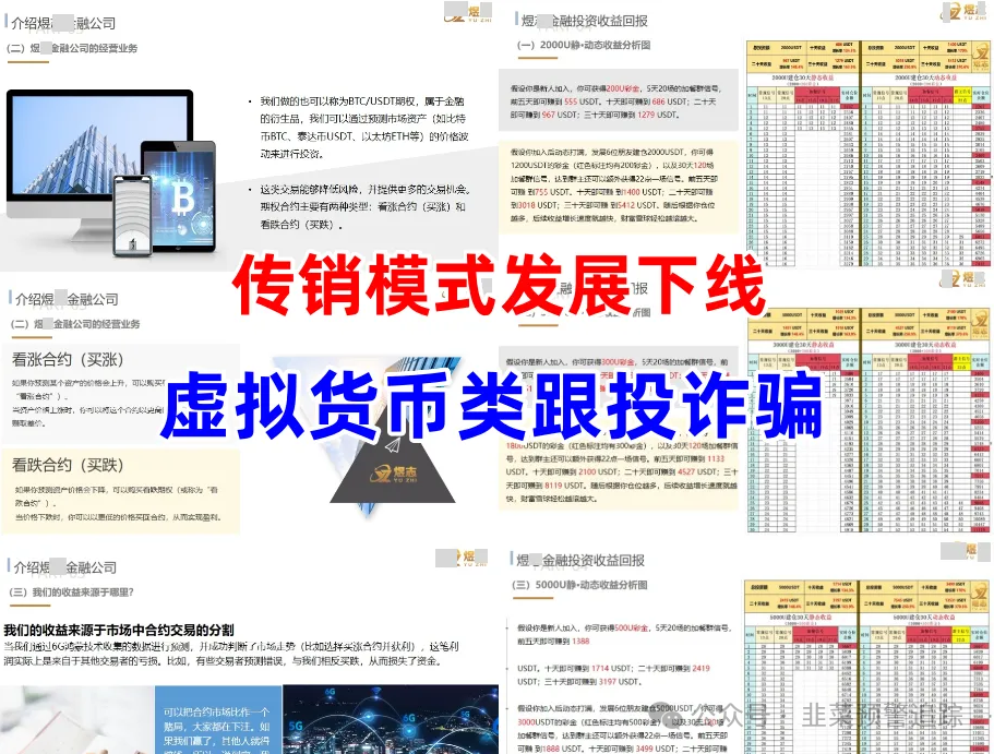 【塔维拉亚洲,煜某金融,链上牛牛,天体老虎Ai,GEC环保币】远离高风险资金盘，结局只有崩盘跑路！