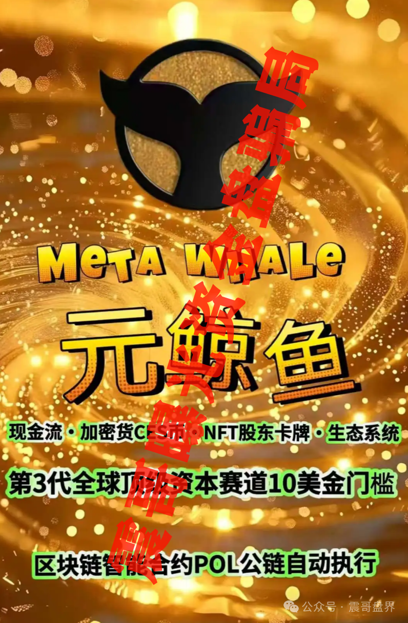 带你扒皮＂元宇宙神鲸＂：CES代币的传销真面目