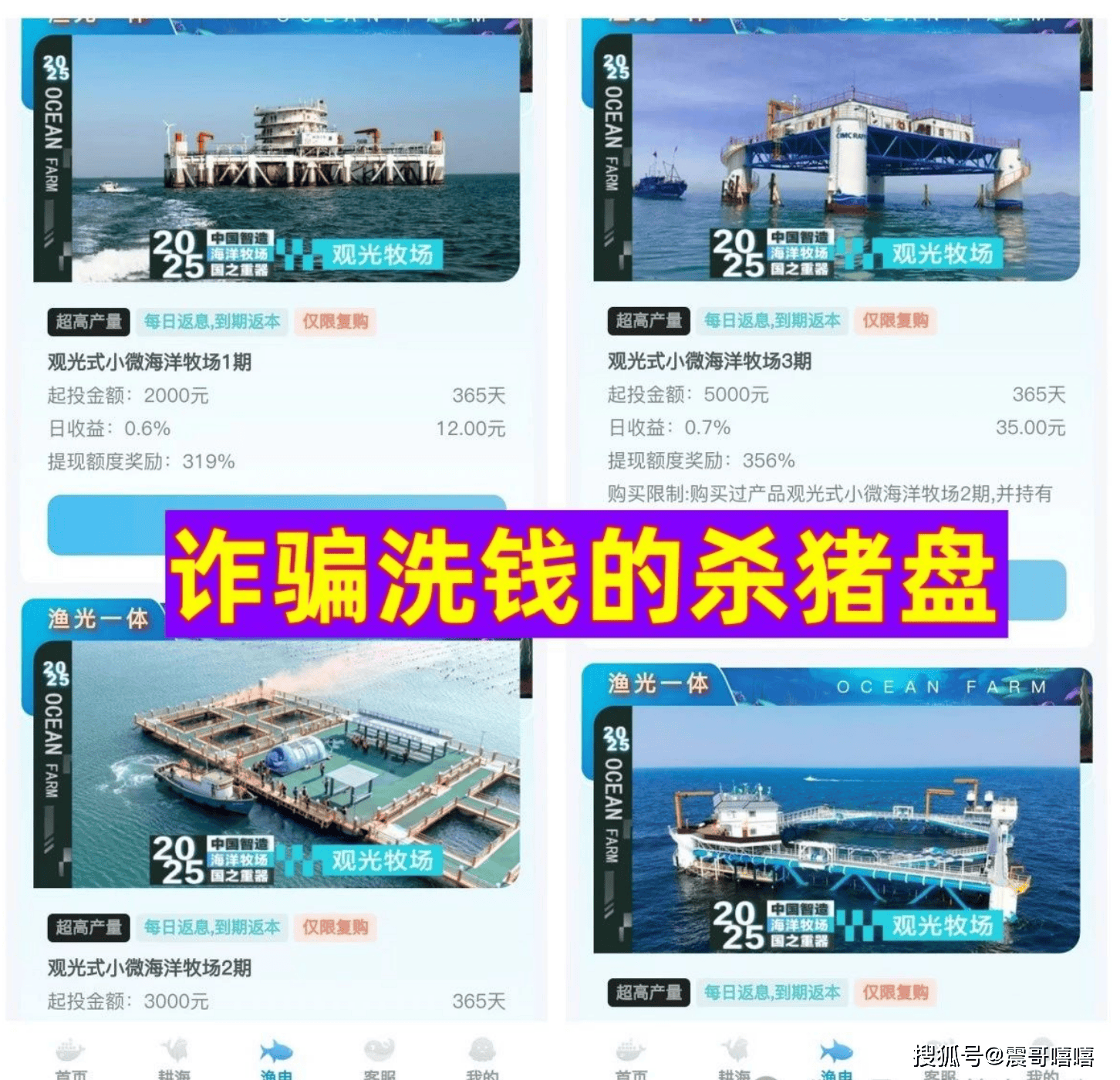 揭秘【海洋牧场】典型的庞氏资金盘骗局，拆东墙补西墙。