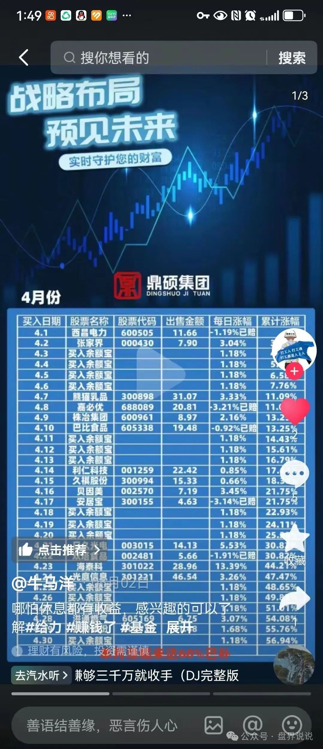 “胜利资本”鼎硕集团股票跟单骗局，已经单割 马上全线崩盘。
