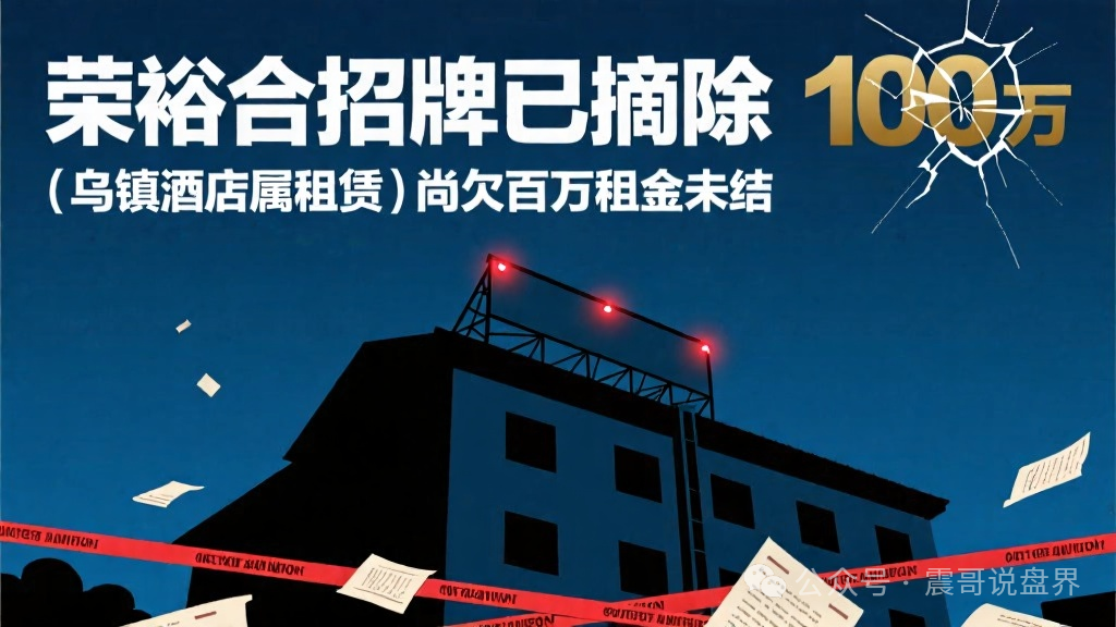 【荣裕合】总部招牌已经摘掉，乌镇酒店是租赁，还欠100万租金未给！