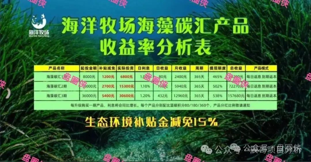 警惕！！【海洋牧场APP】卷钱跑路！一定要远离！