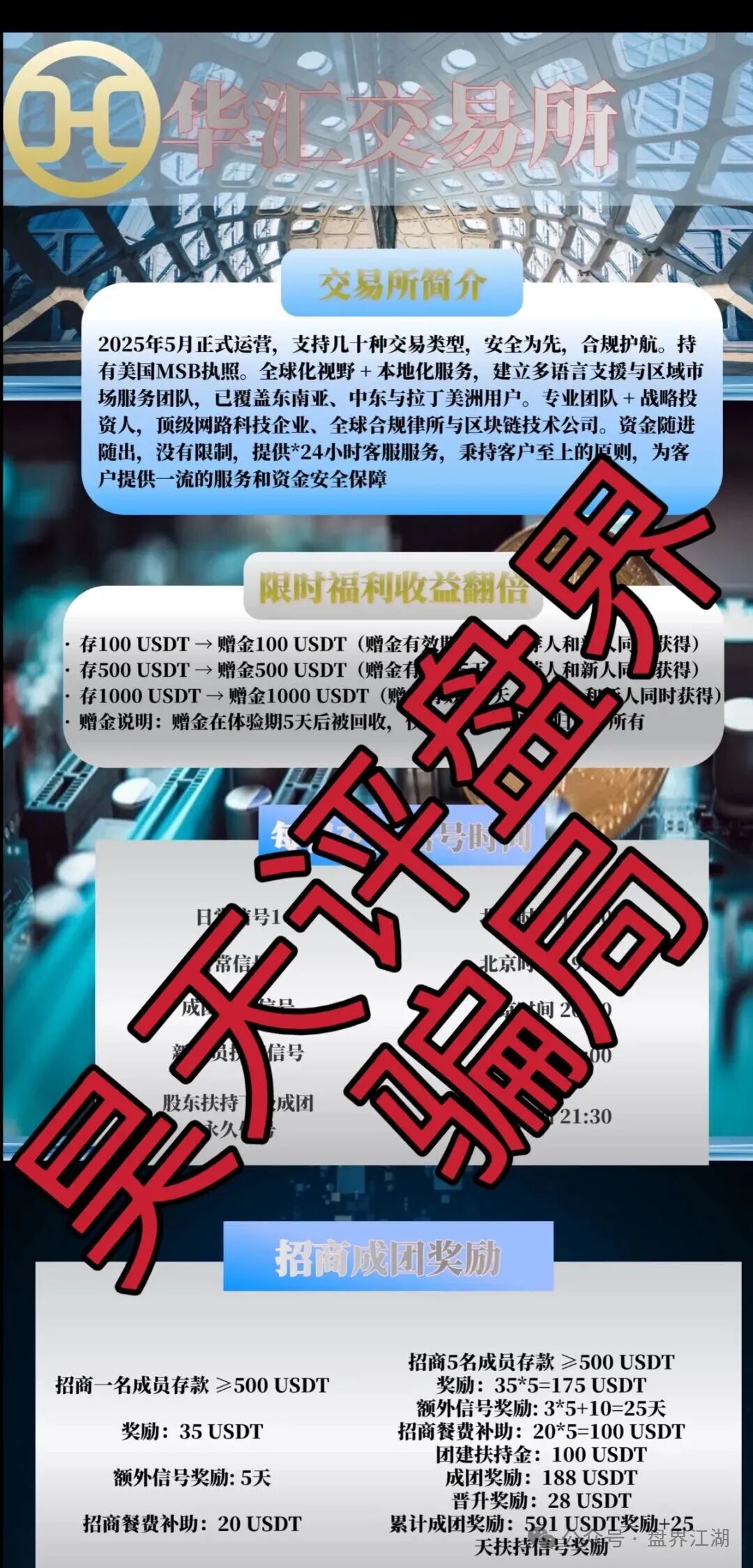 【华汇交易所】金盘骗局，典型的杀猪盘，大团队已经撤离，高度预警，即将崩盘跑路！