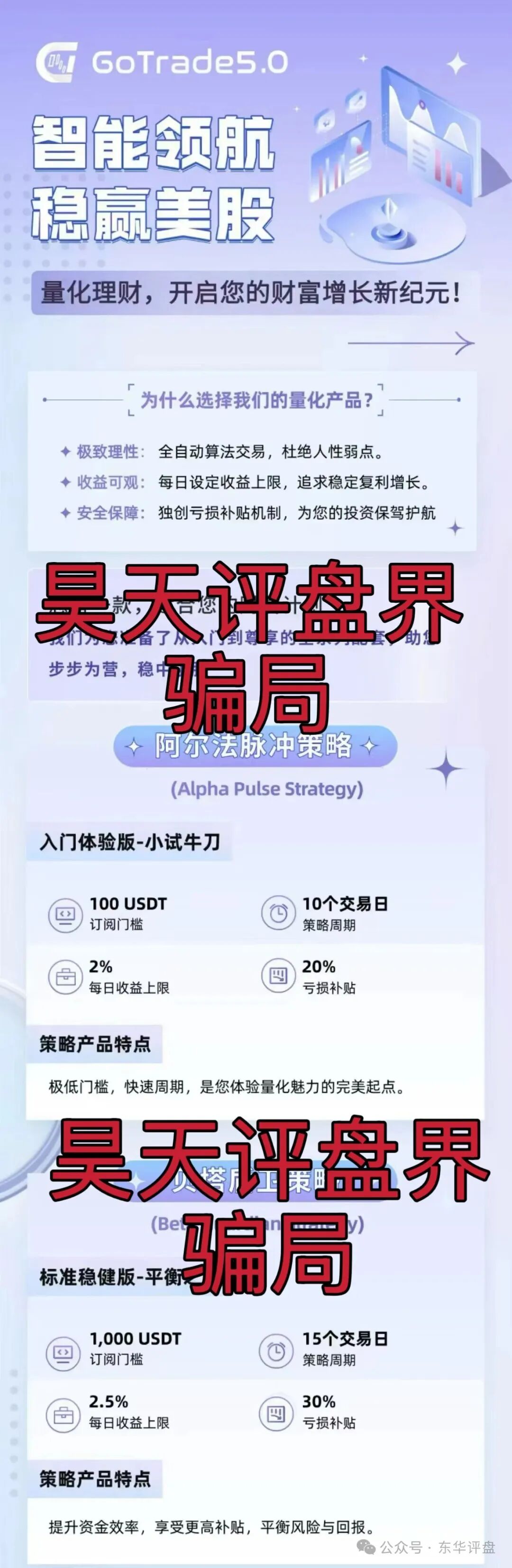 GoTrade5.0股票量化分红类资金盘骗局，号称日收益2%，典型的一轮圈杀猪盘，看见一定要远离！