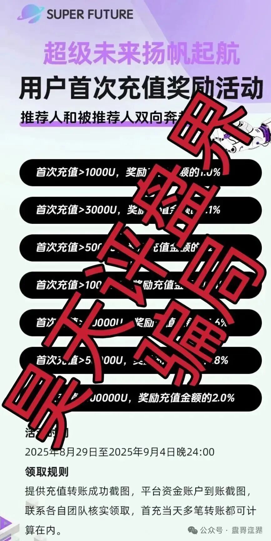 【超级未来Super Future AI】是柬埔寨诈骗团伙刚开的。它打着AI算力的幌子，其实是个分红盘。