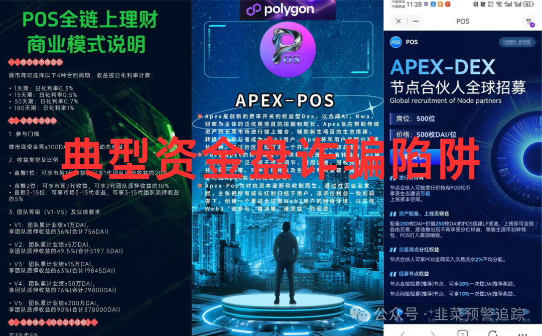 曝光汇总【POS项目，迪斯康特链商圈，合利集团，蜂巢AI，CodexField】这些资金盘跑路项目千万别碰！