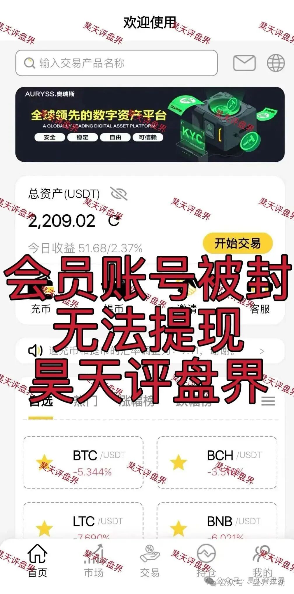【奥瑞斯交易所（智言团队）】合约跟单类资金盘骗局，老卓改名老陆又来割韭菜了，已经开始单割，高度预警，即将崩盘跑路！